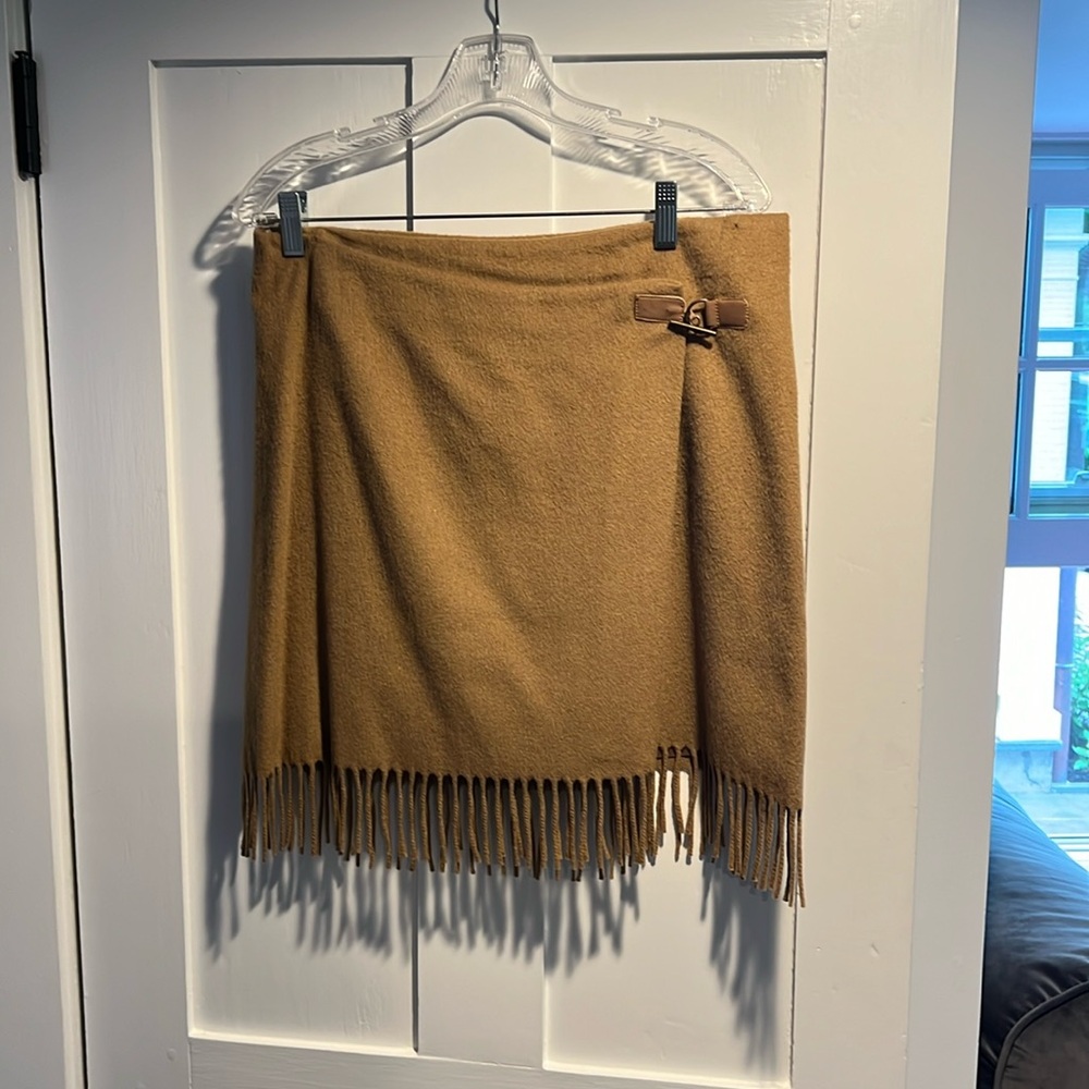 Jennie Maac Wool/Nylon skirt with fringe